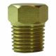 Solid Hex Pipe Fitting Plug - Brass & SS