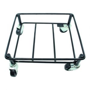 5 Gallon Bucket Dolly - Plastic - 6 Casters To Assure No Tip - White -  Dishmachine Tubing & Parts